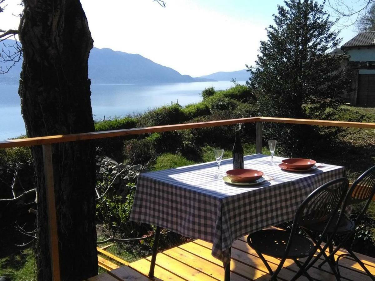 La Vecchia Casa Rosa Leilighet Cannero Riviera Eksteriør bilde